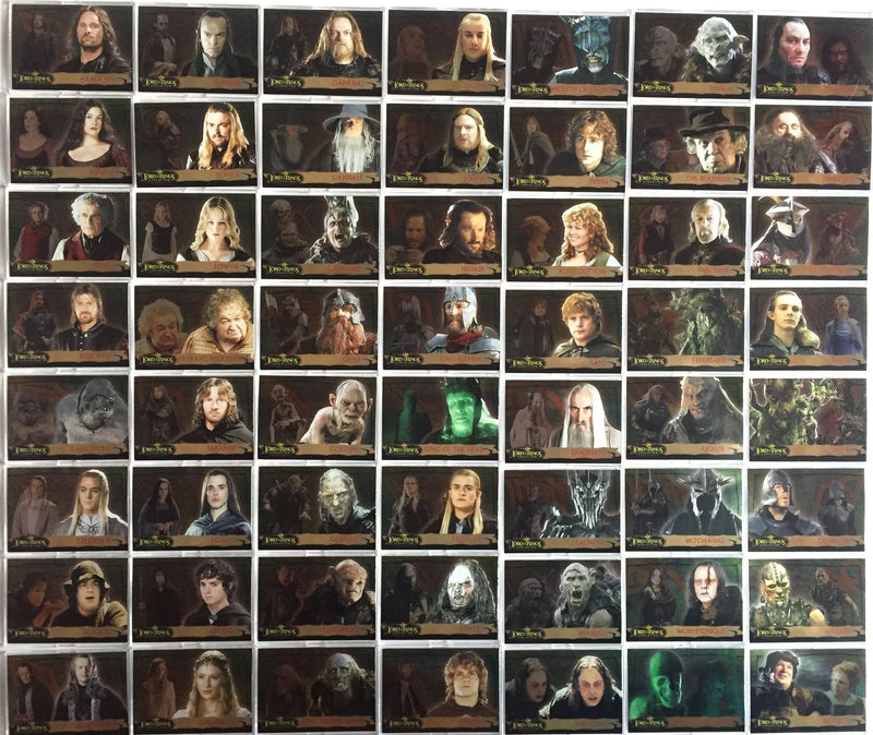 Lord of the Rings Evolution Base Card Set 72 Cards Topps 2006 - TvMovieCards.com