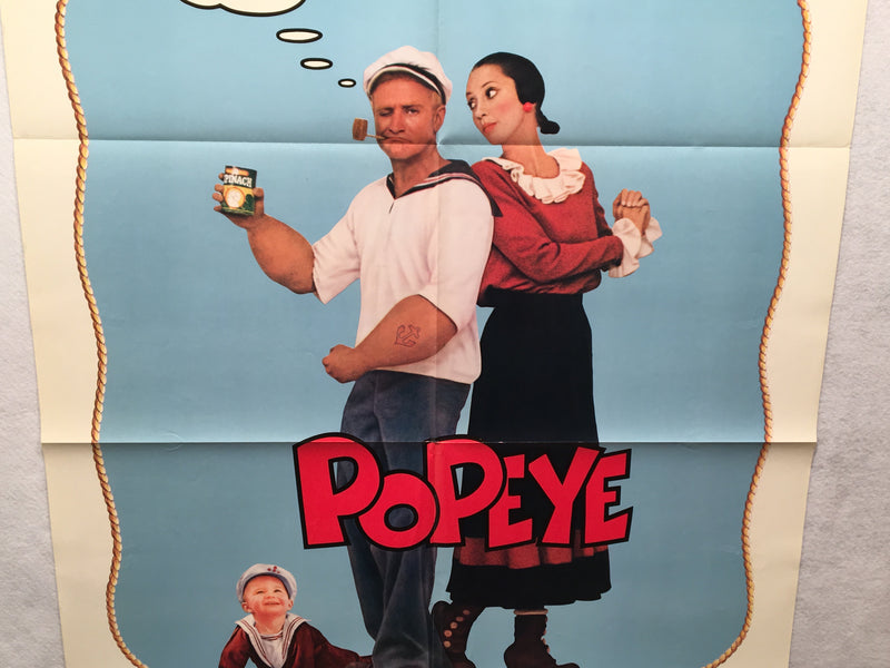 1980 Popeye Original 1SH Movie Poster 27 x 41 Robin Williams Shelley Duvall   - TvMovieCards.com