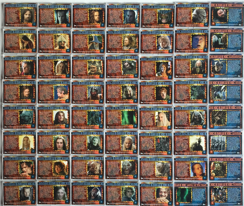 Lord of the Rings Evolution Base Card Set 72 Cards Topps 2006 - TvMovieCards.com