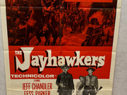 1959 The Jayhawkers! 1SH Movie Poster 27 x 41 Jeff Chandler, Fess Parker   - TvMovieCards.com