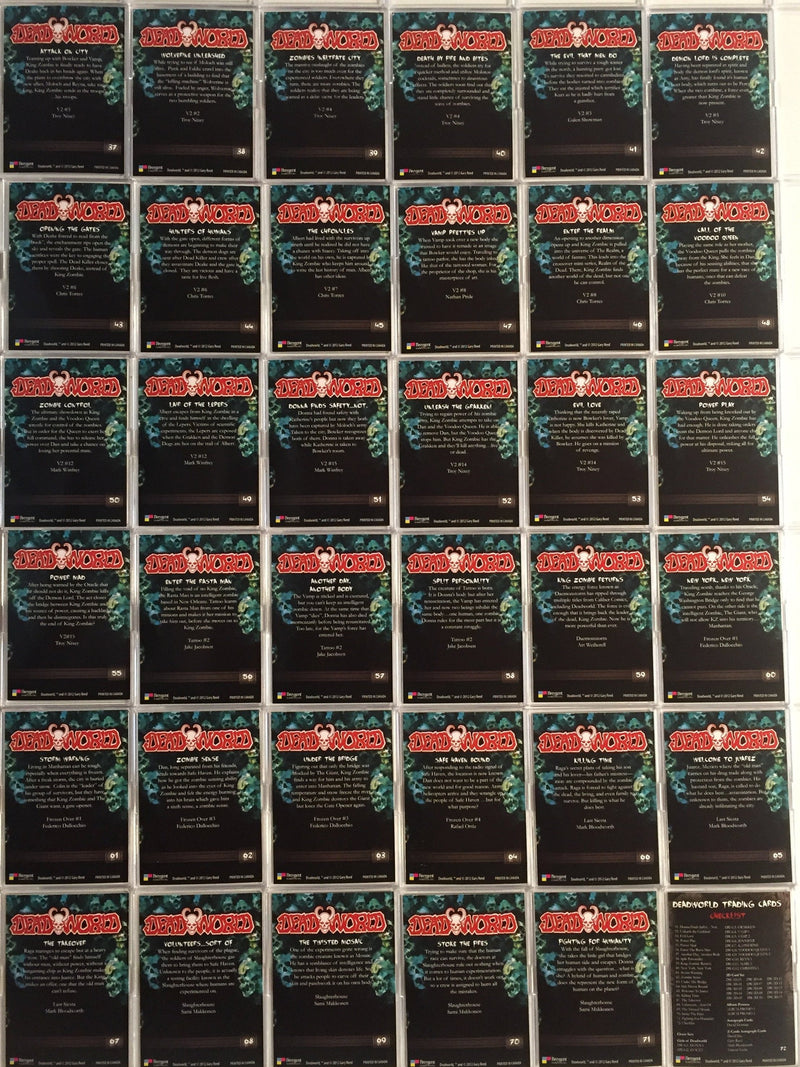 Deadworld Base Card Set 72 Cards   - TvMovieCards.com