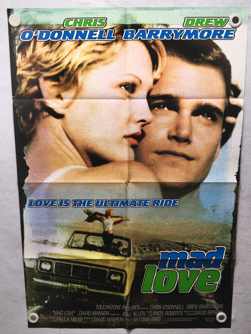 1995 Mad Love Original 1SH Movie Poster 27 x 41 Drew Barrymore Chris O'Donnell   - TvMovieCards.com