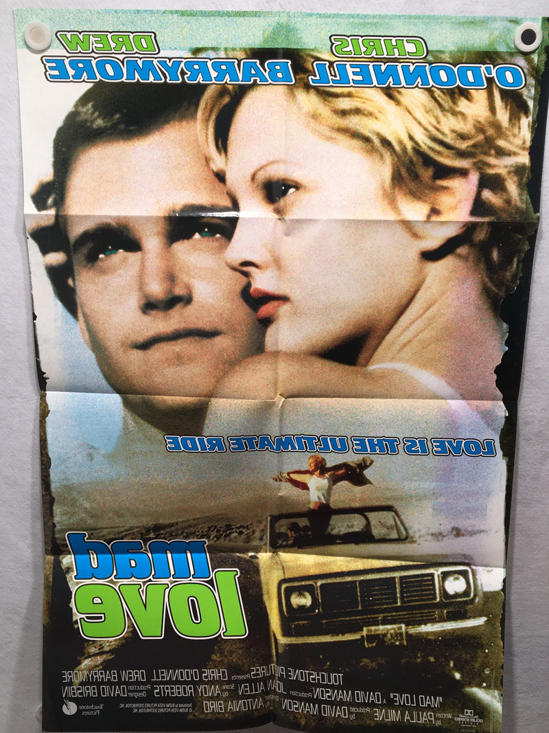 1995 Mad Love Original 1SH Movie Poster 27 x 41 Drew Barrymore Chris O'Donnell   - TvMovieCards.com