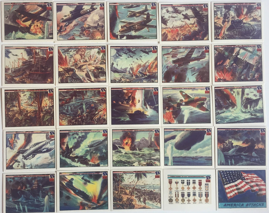 America Attacks World War II Reprint Card Set 25 Cards 1983   - TvMovieCards.com
