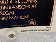 1980 A Change of Seasons 1SH Movie Poster 27 x 41 Shirley MacLaine Bo Derek   - TvMovieCards.com
