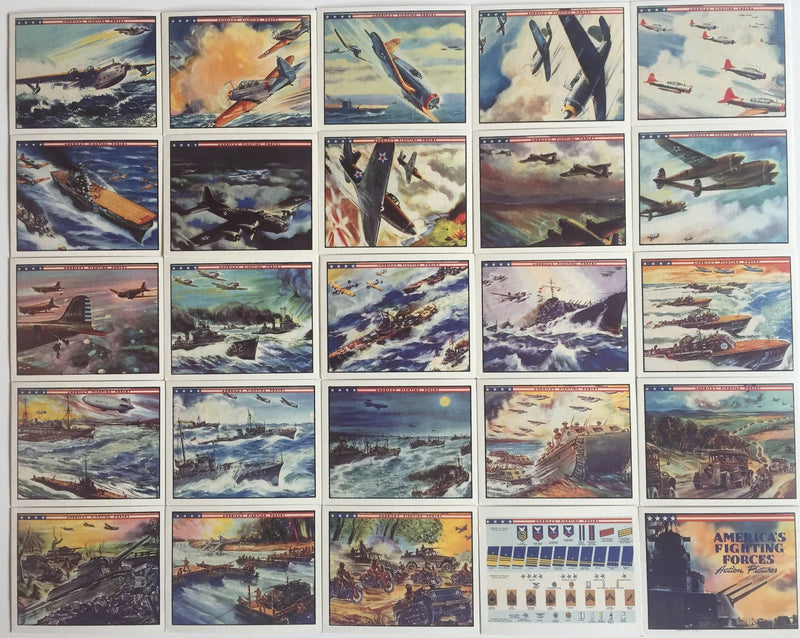 America's Fighting Forces World War II Reprint Card Set 25 Cards 1983   - TvMovieCards.com