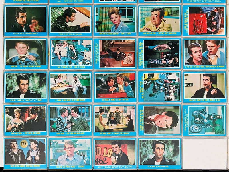 1976 Happy Days TV Show Complete Vintage Trading Card Set 44 Cards Topps   - TvMovieCards.com