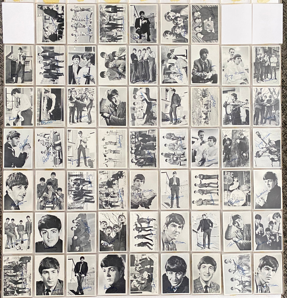 Beatles Black & White Series 1 Vintage Card Set 60 Cards O-Pee