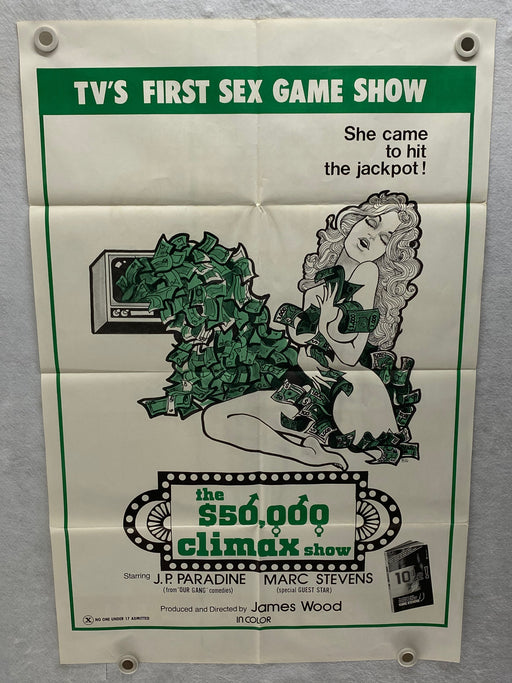 1975 The $50,000 Climax Show 1SH Movie Poster 27 x 41 Sexploitation   - TvMovieCards.com