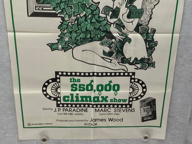 1975 The $50,000 Climax Show 1SH Movie Poster 27 x 41 Sexploitation   - TvMovieCards.com