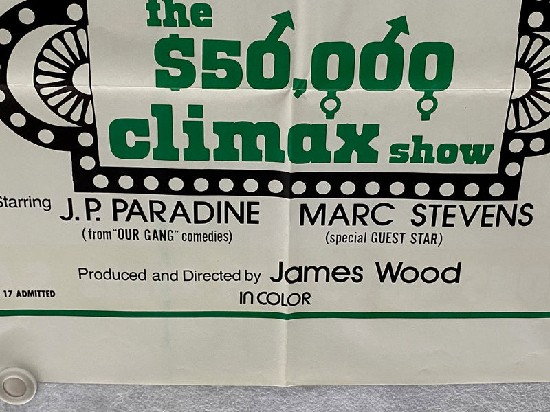 1975 The $50,000 Climax Show 1SH Movie Poster 27 x 41 Sexploitation   - TvMovieCards.com