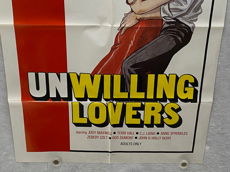 1977 Unwilling Lovers 1SH Movie Poster 27 x 41 Sexploitation Jodie Maxwell   - TvMovieCards.com