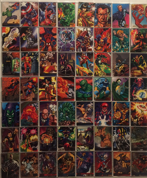 DC vs Marvel Base Card Set 100 Cards Fleer 1995   - TvMovieCards.com