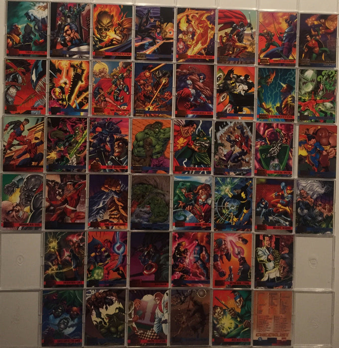 DC vs Marvel Base Card Set 100 Cards Fleer 1995   - TvMovieCards.com