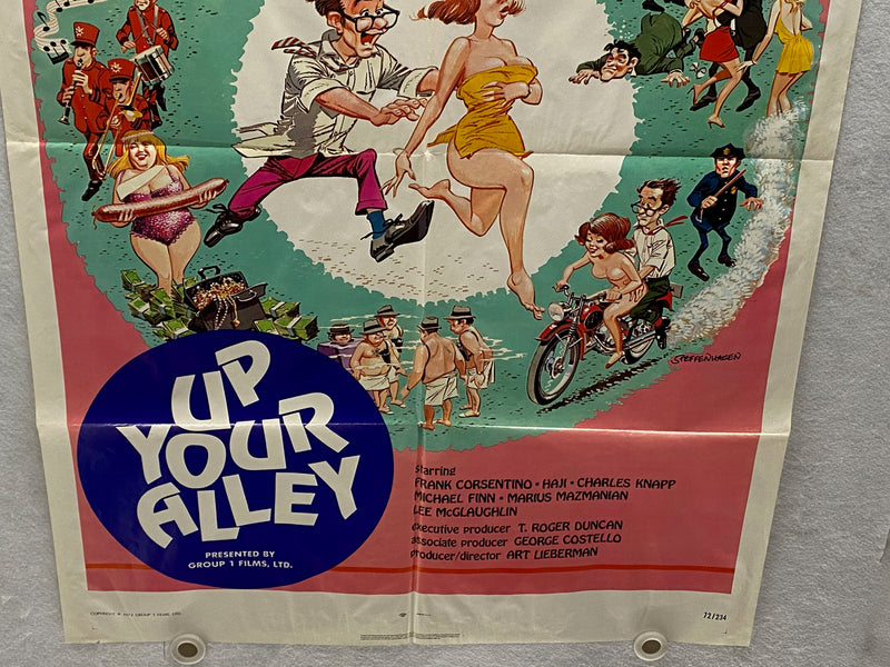 1972 Up Your Alley 1SH Movie Poster 27 x 41 Frank Corsentino, Haji, Michael Finn   - TvMovieCards.com