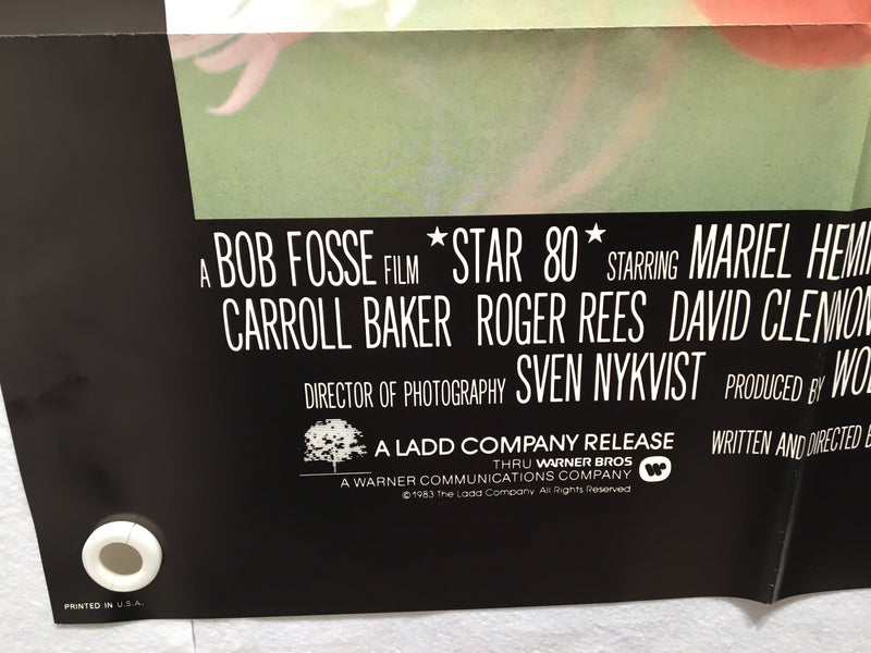 1983 Star 80 Original 1SH Movie Poster 27 x 41 Mariel Hemingway Eric Roberts   - TvMovieCards.com