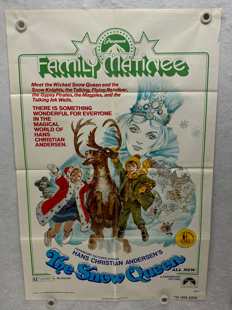 1975 The Snow Queen 1SH Movie Poster 27 x 41 Anna Komolova   - TvMovieCards.com