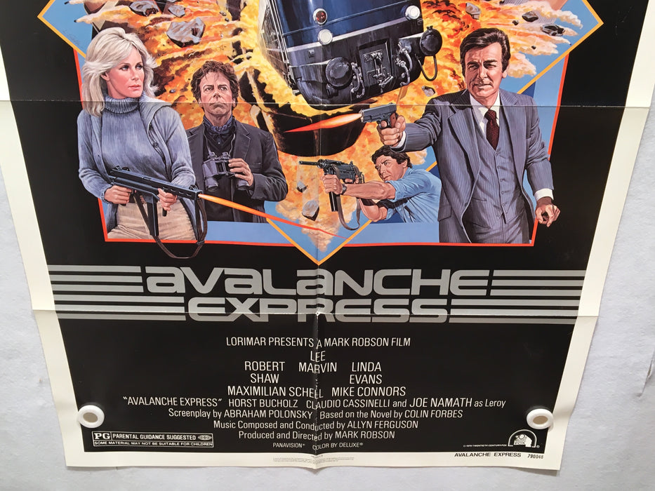 1979 Avalanche Express Original 1SH Movie Poster 27 x 41 Lee Marvin Linda Evans   - TvMovieCards.com