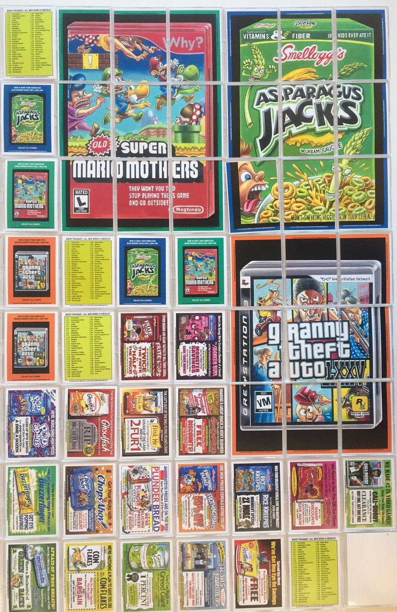 Wacky Packages Stickers Series 9 Red Parallel Card Set 55 Cards Topps 2012   - TvMovieCards.com