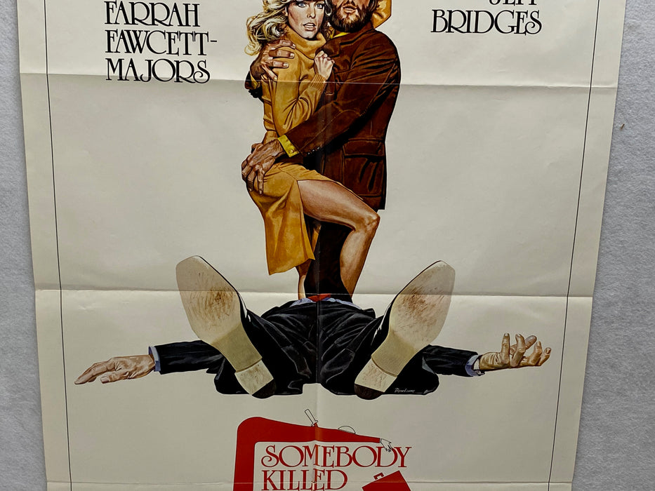 1978 Somebody Killed Her Husband 1SH Movie Poster 27 x 41 Farrah Fawcett, Jeff B   - TvMovieCards.com