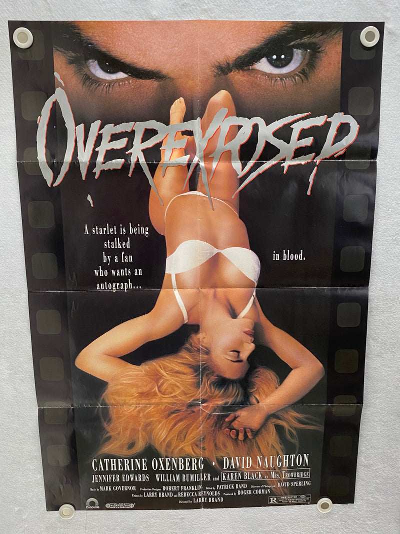 1990 Overexposed 1SH Movie Poster 27 x 40 Catherine Oxenberg, David Naughton   - TvMovieCards.com