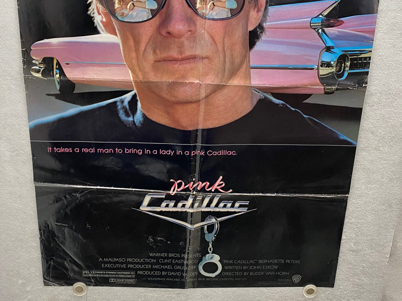 1989 Pink Cadillac 1SH Movie Poster 27 x 40 Clint Eastwood, Bernadette Peters   - TvMovieCards.com