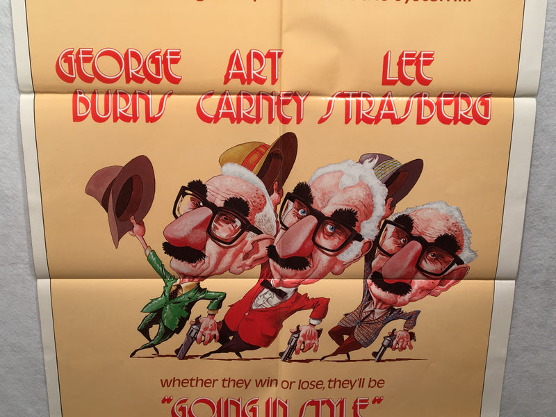 1979 Going In Style Original 1SH Movie Poster 27 x 41 George Burns   - TvMovieCards.com
