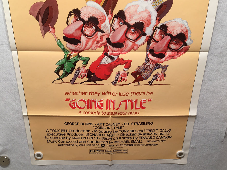 1979 Going In Style Original 1SH Movie Poster 27 x 41 George Burns   - TvMovieCards.com