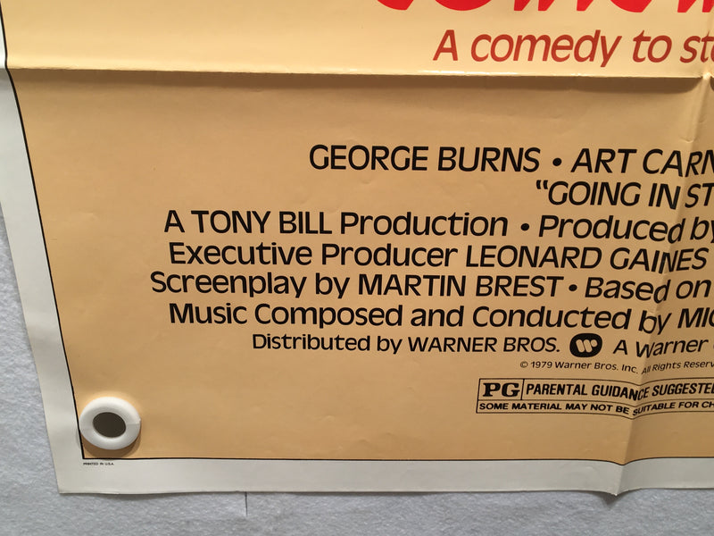 1979 Going In Style Original 1SH Movie Poster 27 x 41 George Burns   - TvMovieCards.com