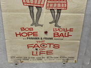 1960 The Facts of Life 1SH Movie Poster 27x41 Bob Hope Lucille Ball Ruth Hussey   - TvMovieCards.com