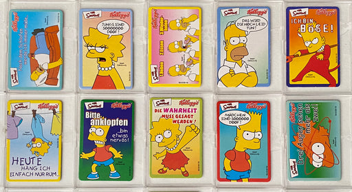2001 The Simpsons Trading Card Set German Kelloggs Promo Sticker Set of 20   - TvMovieCards.com