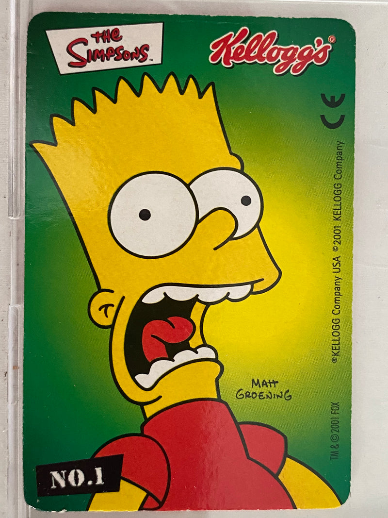 2001 The Simpsons Trading Card Set German Kelloggs Promo Sticker Set of 20   - TvMovieCards.com