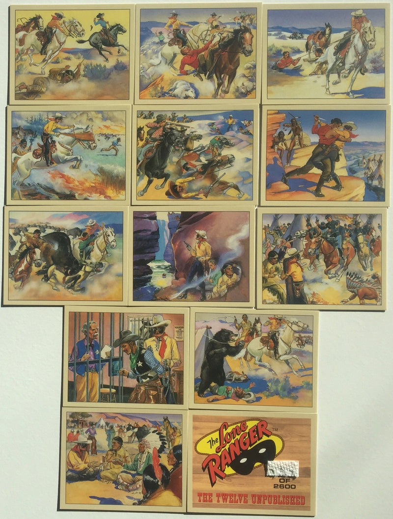 Lone Ranger Case Chase Card Set 13 Cards Unpublished Artwork Dart 1997 - TvMovieCards.com