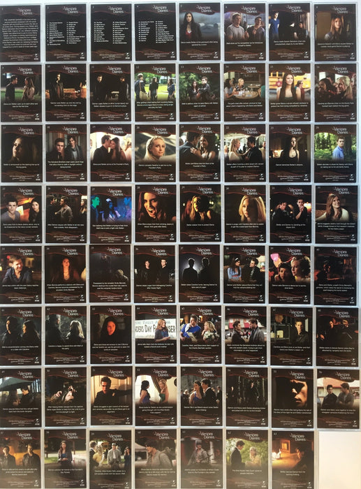 Vampire Diaries Season One Base Card Set 63 Cards   - TvMovieCards.com