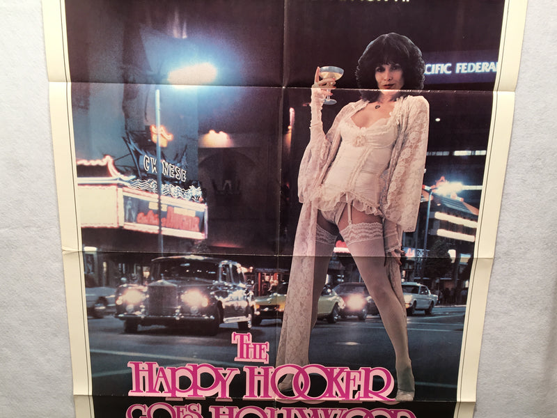1980 The Happy Hooker Goes Hollywood 1SH Movie Poster 27 x 41 Martine Beswick   - TvMovieCards.com