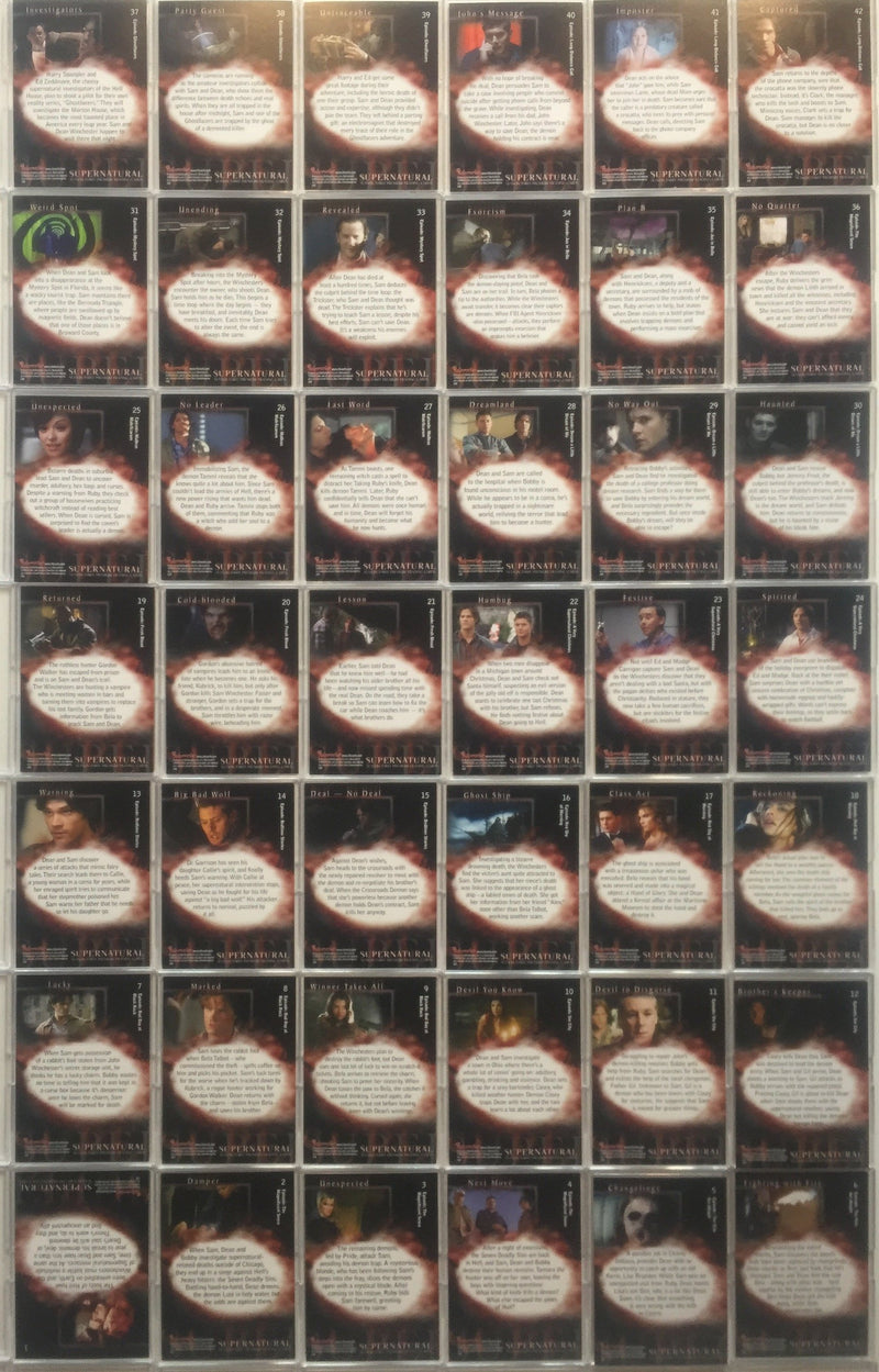Supernatural Season 3 Base Card Set 81 cards 2008 - TvMovieCards.com