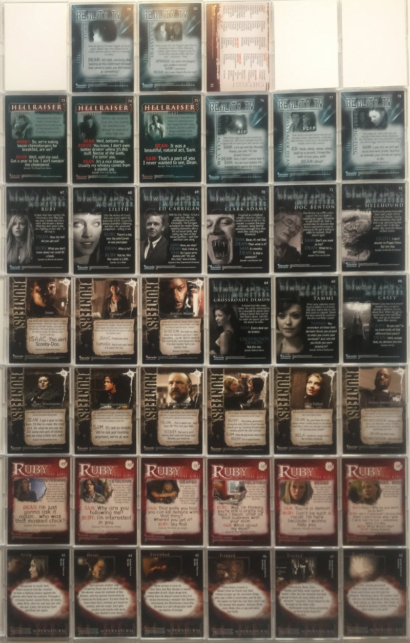 Supernatural Season 3 Base Card Set 81 cards 2008 - TvMovieCards.com