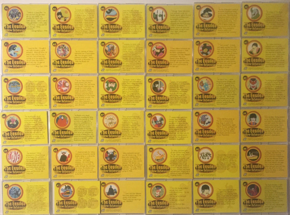 Beatles Yellow Submarine Standard Size Card Set 72 Cards Comic Images 1999   - TvMovieCards.com