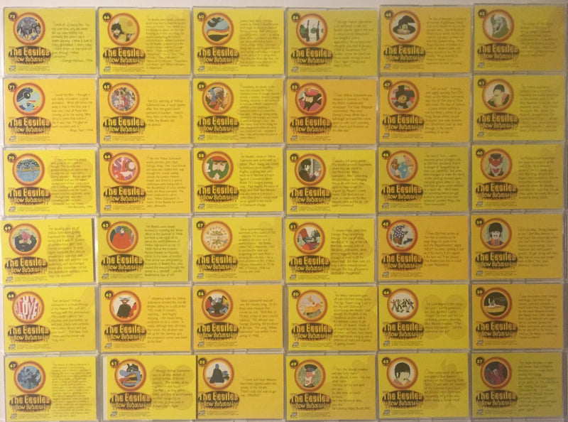 Beatles Yellow Submarine Photo Oversize Card Set 72 Cards  Comic Images 1999   - TvMovieCards.com