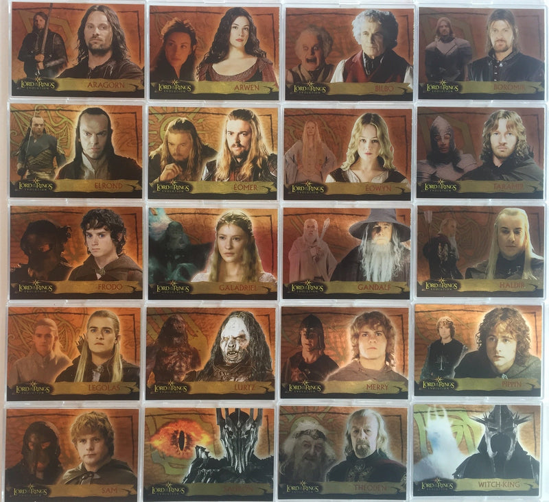Lord of the Rings Evolution "A" Chase Card Set 1A thru 20A Topps 2006 - TvMovieCards.com