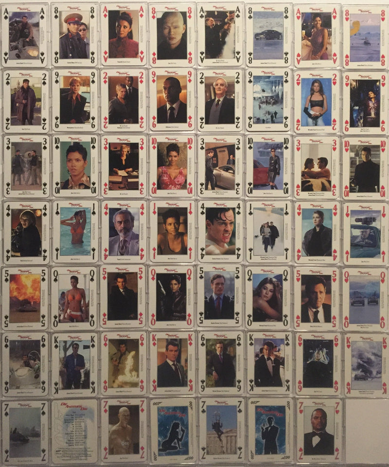 James Bond 007 Die Another Day Playing Card Deck 55 Cards EON Productions 2002 - TvMovieCards.com