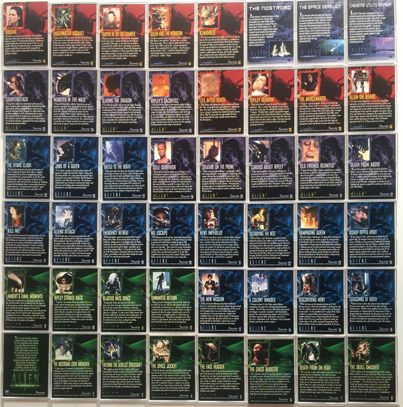 Alien Legacy Movie Base Card Set 90 Cards Inkworks 1998 - TvMovieCards.com