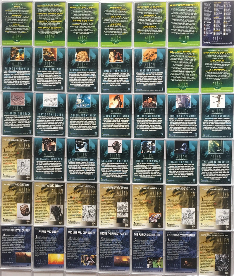 Alien Legacy Movie Base Card Set 90 Cards Inkworks 1998 - TvMovieCards.com
