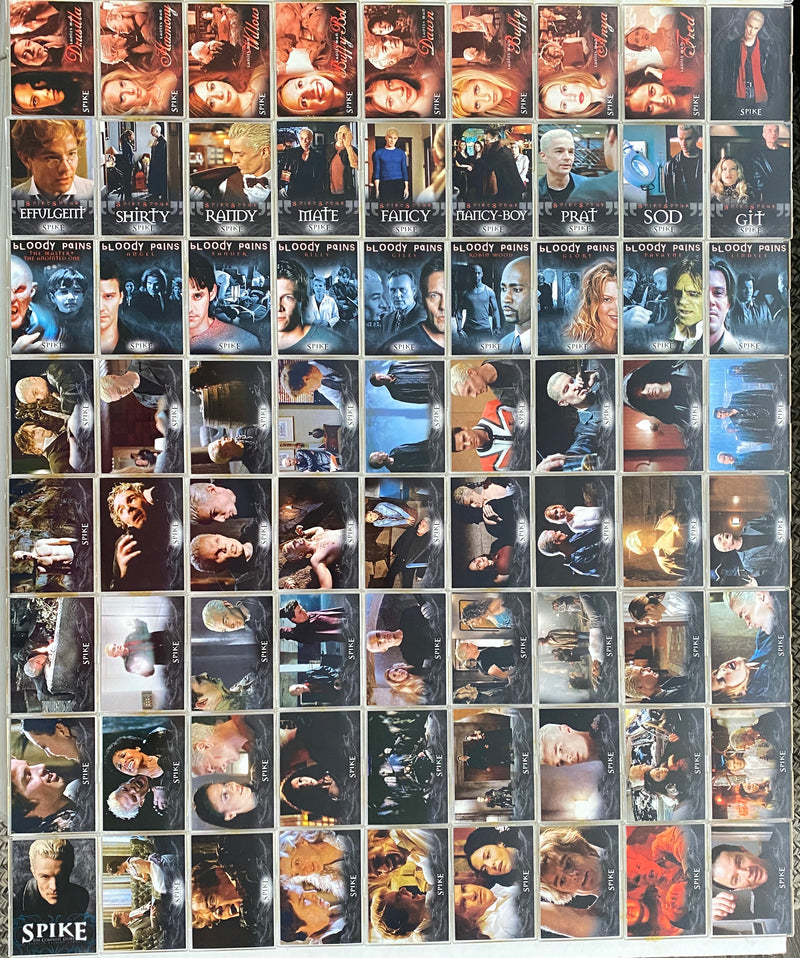 Spike The Complete Story Trading Base Card Set 72 Cards Inkworks 2005   - TvMovieCards.com