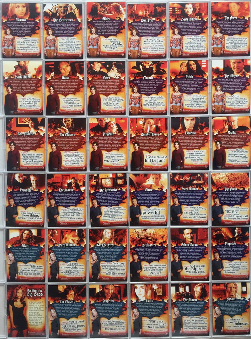 Buffy The Vampire Slayer Big Bads Base Card Set 72 Cards   - TvMovieCards.com