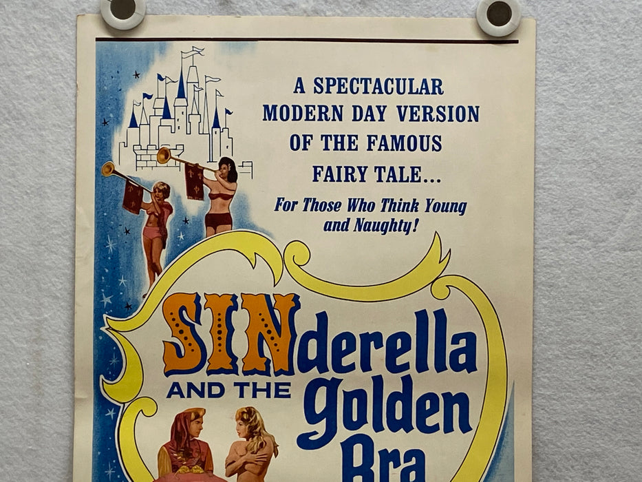 1964 Sinderella and the Golden Bra Insert Movie Poster 14 x 36 Suzanne Sybele   - TvMovieCards.com