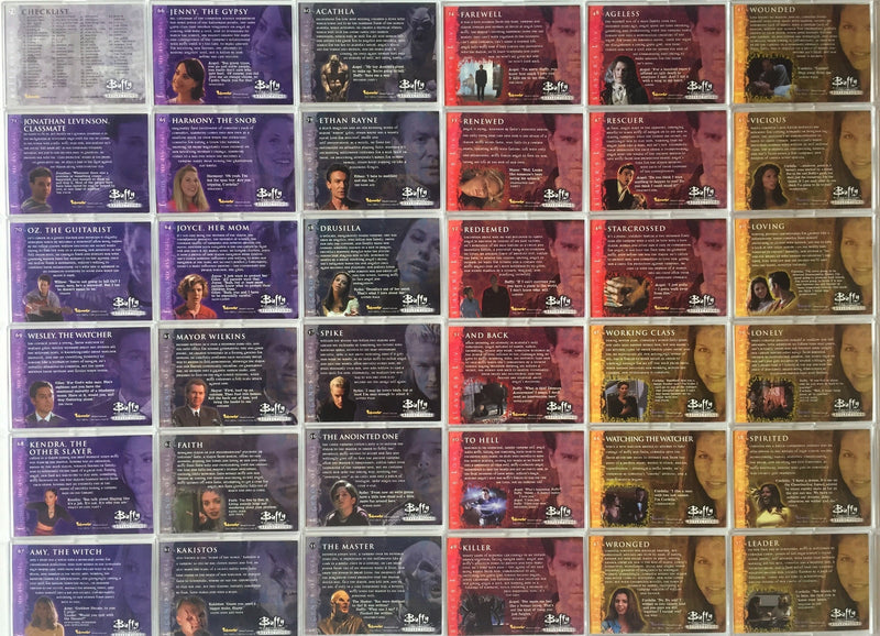 Buffy The Vampire Slayer Reflections The High School Years Base Card Set 72 Card   - TvMovieCards.com