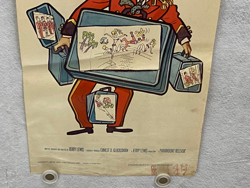 1960 The Bellboy Insert Movie Poster 14 x 36 Jerry Lewis, Alex Gerry, Bob Clayto   - TvMovieCards.com