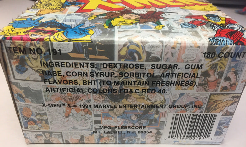 Marvel  X-Men 1994 Fleer Bubble Gum and Color Tattoo Card Box 180 Count   - TvMovieCards.com