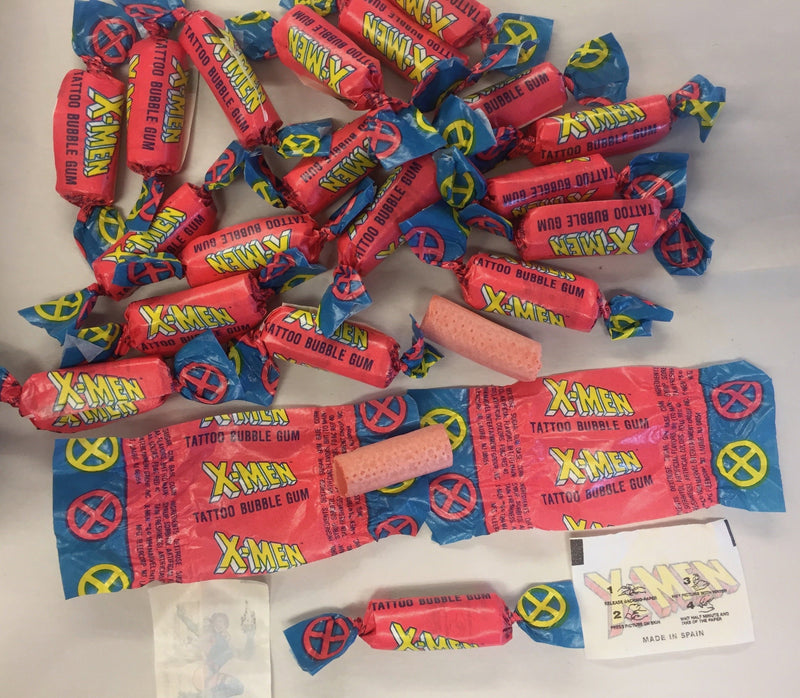 20 Marvel  X-Men 1994 Fleer Bubble Gum + Color Tattoo  20 Sticks of Gum in Wrapp   - TvMovieCards.com